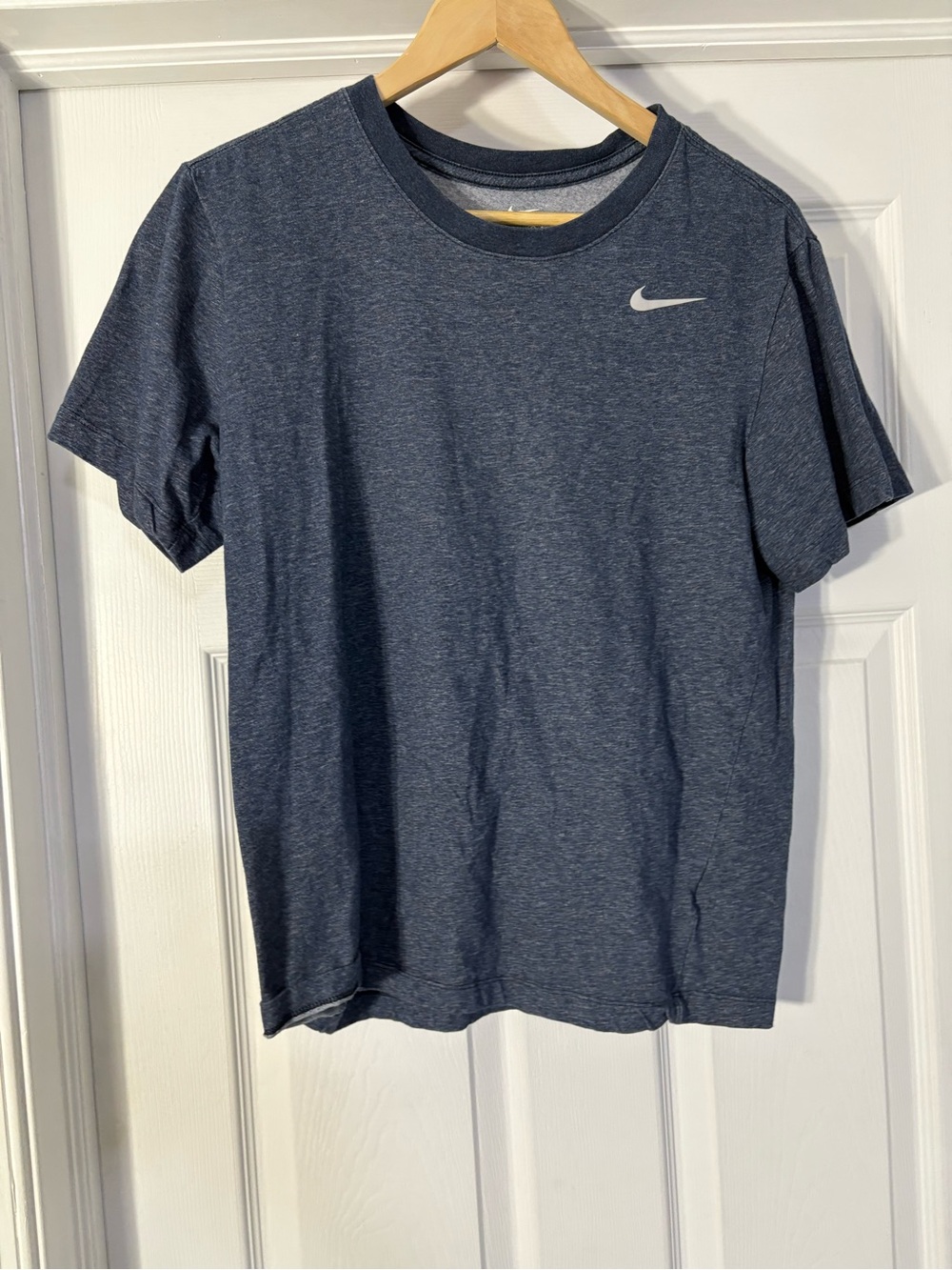 Nike Men's Heather Navy Short-Sleeve Crew Neck Performance Tee